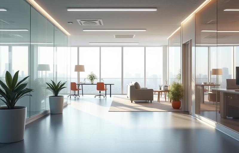 Modern office interior of FutureSecure Wealth